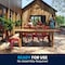 Flash Furniture Rectangle FarmTable, Antique, Rustic, Foldng, 84"X40", Wood, Wood Grain XA-F-84X40-GG - alternate 5